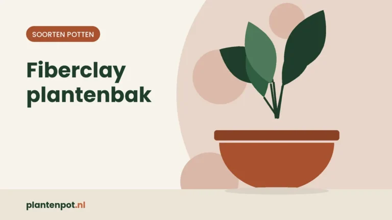 Fiberclay plantenbak: licht, stevig en weerbestendig